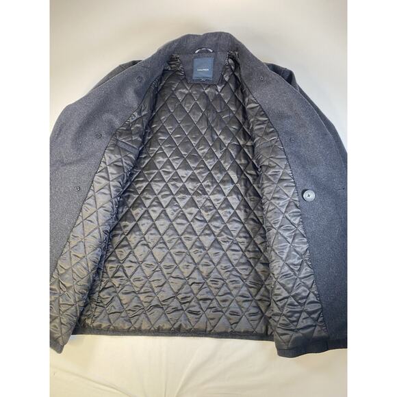 Nautica Men’s Gray Double Breasted Wool Blend Jacket Peacoat Size XXL - Picture 4 of 9
